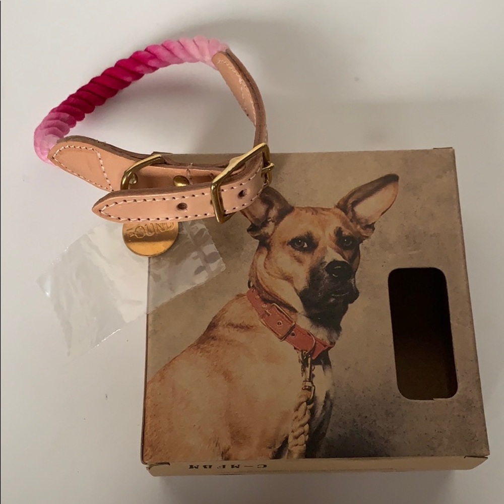 Found My Animal Rope & Leather Dog & Cat Collar,